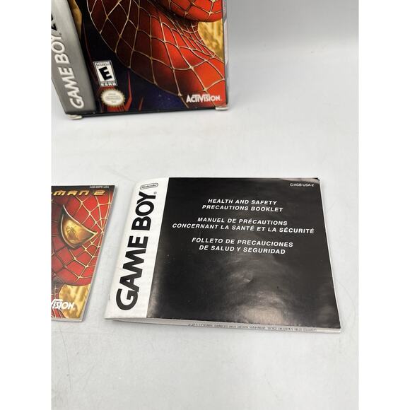 Spider-Man 2 GBA Game Boy Advance Complete CIB Good Condition! NICE! - Picture 12 of 13